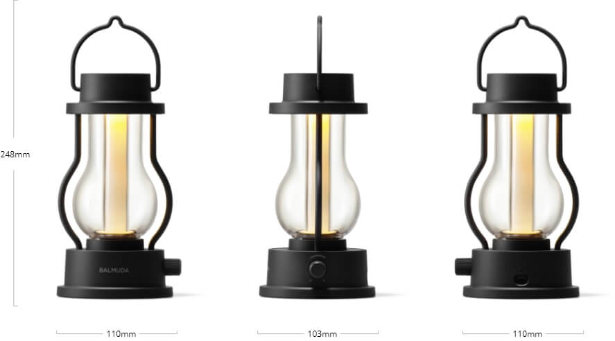 BALMUDA The Lantern ブラックの公式商品写真